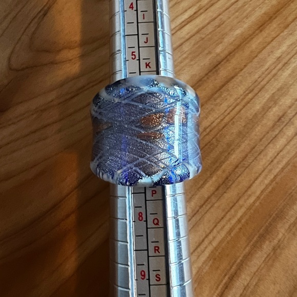 💎🔥💎 UNIQUE Hand Blown Glass Ring - Picture 8 of 8